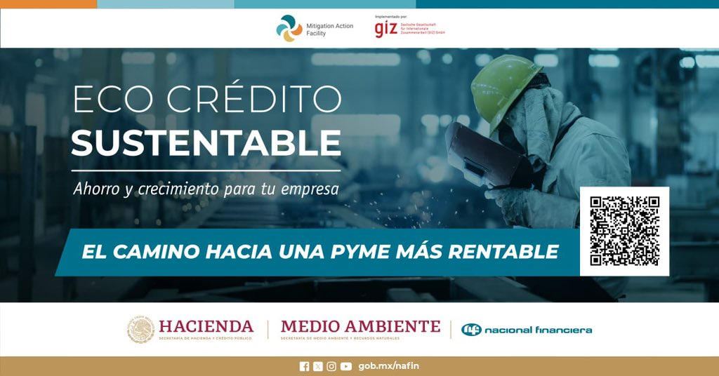 Presentamos #EcoCreditoSustentable, una iniciativa de la Estrategia de Movilización de Financiamiento Sostenible de México, diseñada para apoyar a las empresas a reducir su huella de carbono. 

Este programa movilizará $1,500 millones de pesos de inversión privada para más de