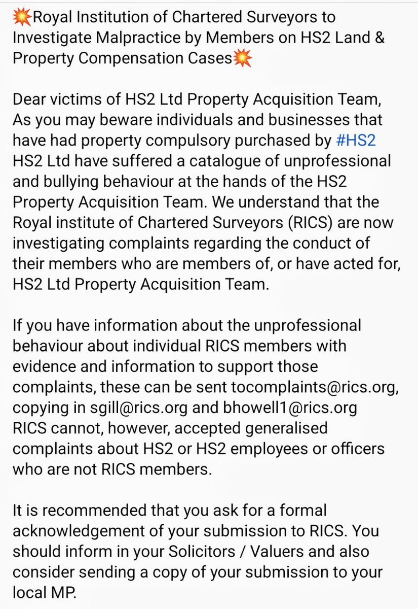 <a href="/grahambradymp/">Graham Brady MP</a> <a href="/GloriaDePiero/">Gloria De Piero</a> <a href="/VictoriaPrentis/">Victoria Prentis</a> <a href="/Steph_Peacock/">Stephanie Peacock MP</a> <a href="/joymorrissey/">Joy Morrissey MP</a> <a href="/JackDromeyMP/">Jack Dromey MP</a> <a href="/IanByrneMP/">lan Byrne MP</a> <a href="/ShabanaMahmood/">Shabana Mahmood MP</a> <a href="/RobBAylesbury/">Rob Butler</a> <a href="/DarrenG_Henry/">Darren Henry</a> <a href="/gregsmith_uk/">Greg Smith MP</a> <a href="/SarahGreenLD/">Sarah Green MP</a> <a href="/tobyperkinsmp/">Toby Perkins MP</a> <a href="/KieranMullanUK/">Dr Kieran Mullan MP 🇬🇧 🇺🇦</a> 

To all MP's with constituents affected by HS2 Ltd property dept.