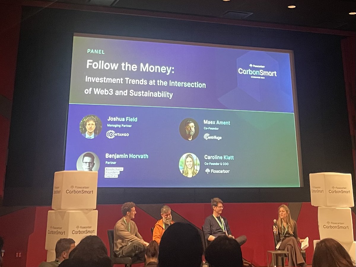 BullaNetwork's tweet image. Incredible CarbonSmart event from #Flowcarbon!! 🙏 🙏 🙏

Great panels &amp;amp; knowledge in this emerging space! 

Thx @weareflowcarbon @regen_network @PluralEnergy @NecessaryVC @centrifuge  
@ContangoDigital @blockfoucapital @reserveprotocol