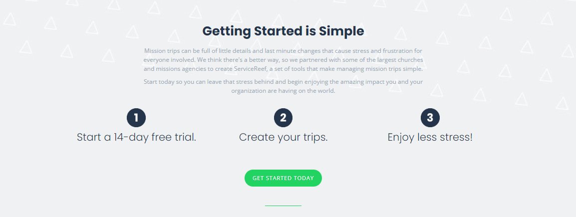 ServiceReef's tweet image. It’s so easy to level up how you manage volunteer and mission endeavors. Our tool was built for that and you can use it for FREE. Here are the 3 steps to a better way to serve!