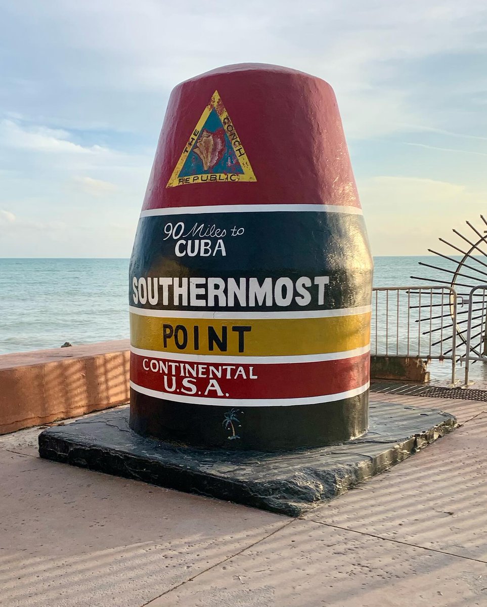 90 miles to Cuba. How many miles are you from paradise? #keywest #southernmostpoint #90milestocuba More: PartyinKeyWest.com/wp/ Follow us: @PartyInKeyWest Hashtag us: #PartyInKeyWest