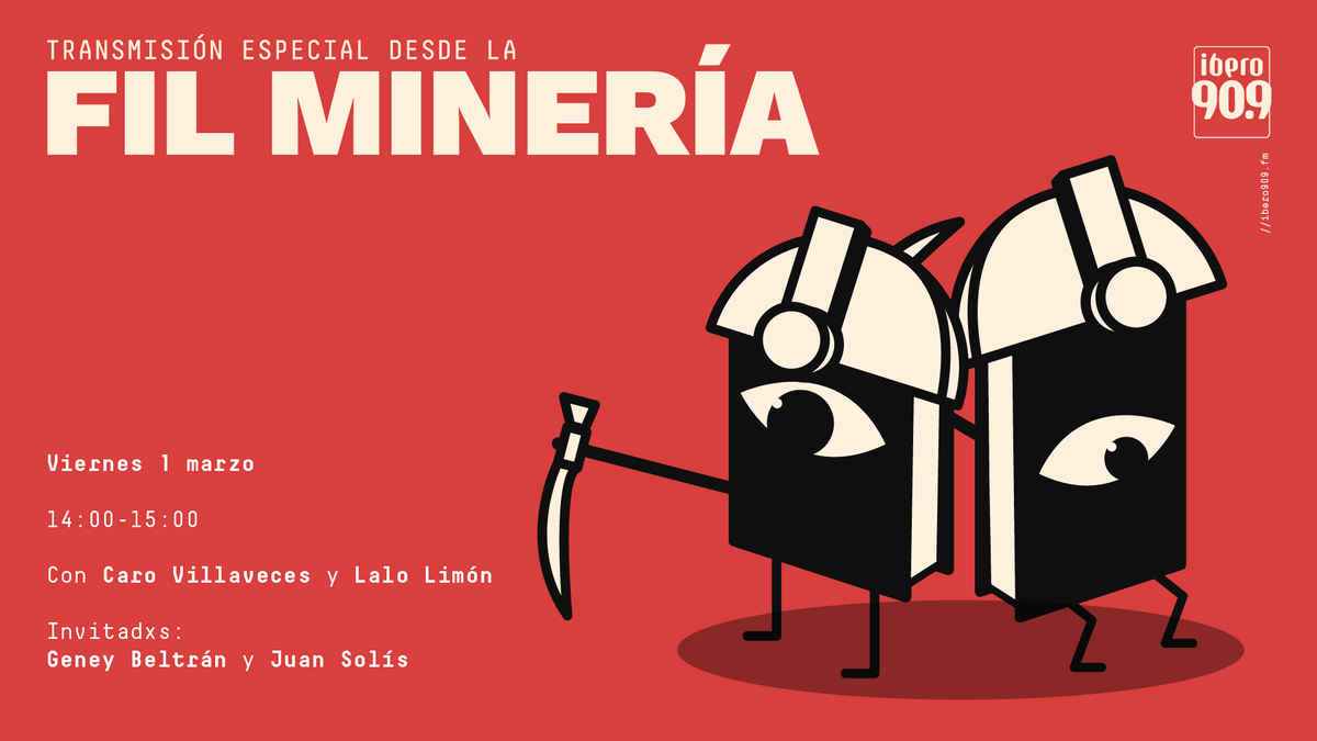 ¡Mañana nos escuchamos desde <a href="/FILMineria/">FIL Minería</a>!
Préndanle a las 14:00 con <a href="/NearNeverland/">✺</a> y <a href="/elimonpartido/">Eduardo Limón</a>. ⛏️📘🏰