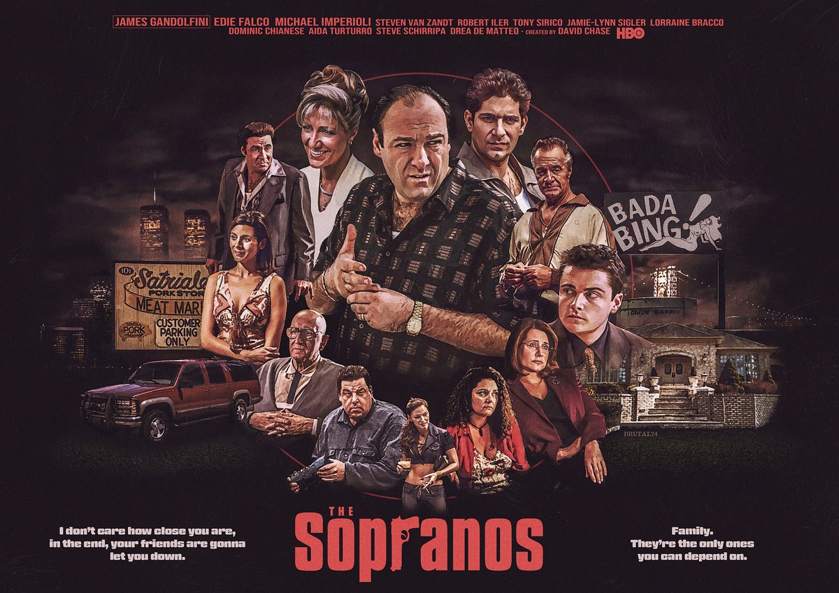 My artwork for the original and greatest of all - THE SOPRANOS. 🎨 @dreadematteo @JamieLSigler @Lorraine_Bracco @HBO @talkingsopranos @nottodaypalshow - @TheSopranosClub @uncle_june