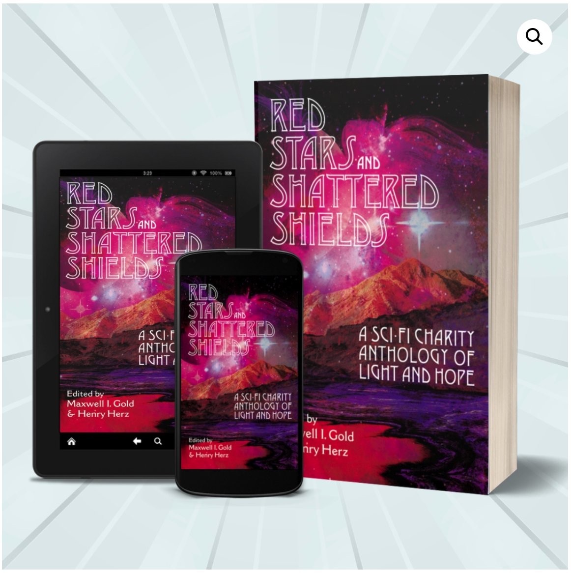 The sci-fi charity anthology, RED STARS & SHATTERED SHIELDS angelaysmith.com/product-catego… has stories from Robert Silverberg, @JonathanMaberry, @LeahCypess, @adamtroycastro, @DavidBrin, @jenniferbrozek, @Catrambo, @JenniferBrody, David Gerrold, @JodyLynnNye, Keith DeCandido