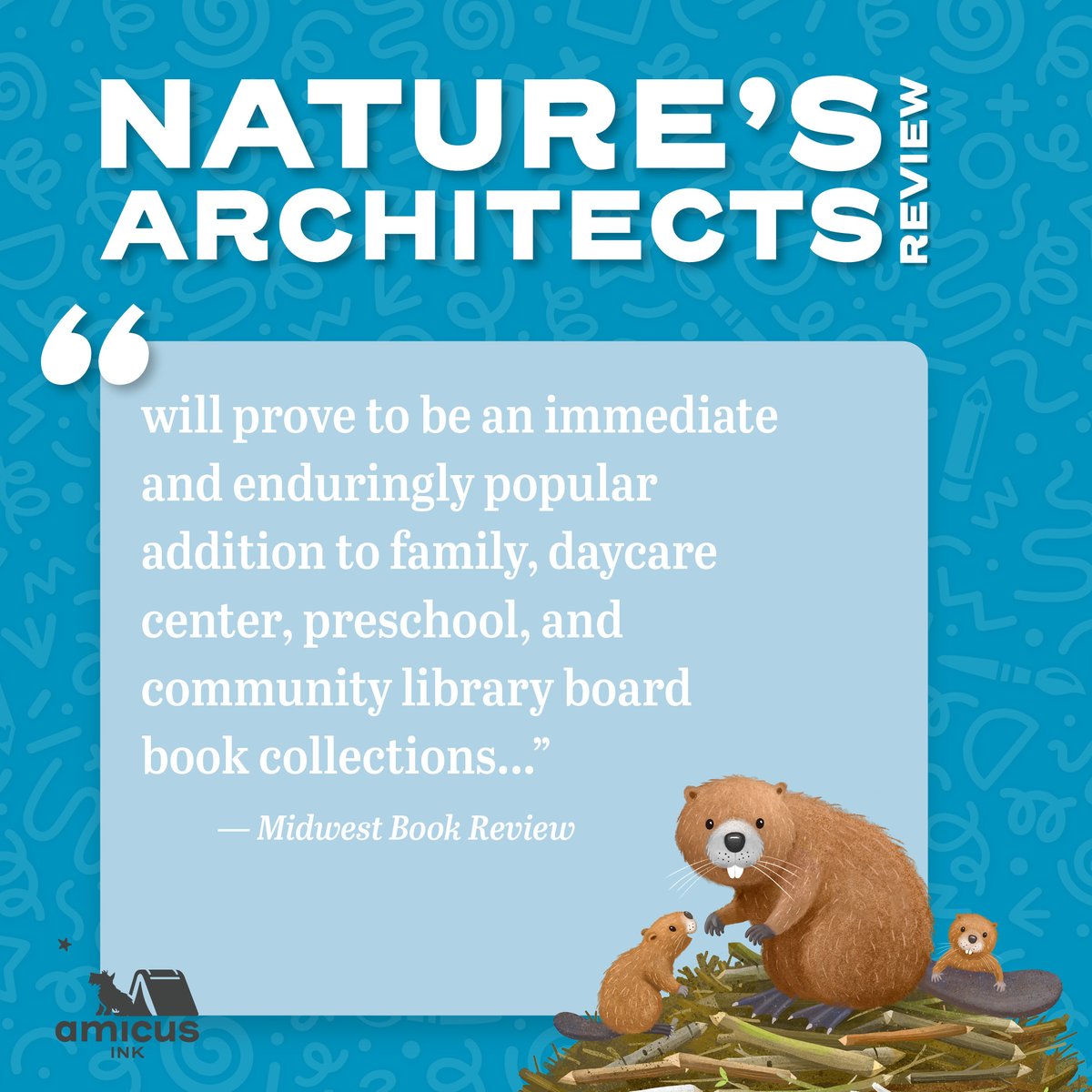 New to the Little Nature Explorers board book family is Nature's Architects!, by @ashayhen and @gavillustrator. amicuspublishing.us/products/natur… #boardbooks #rhyming #childrensbooks #newbooks #nature #review #bookreview