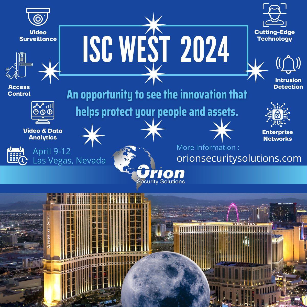 We are excited to be attending ISC West this year in Las Vegas! Who else will be attending? #security #iscwest #securitysolutions
Learn More: orionsecuritysolutions.com