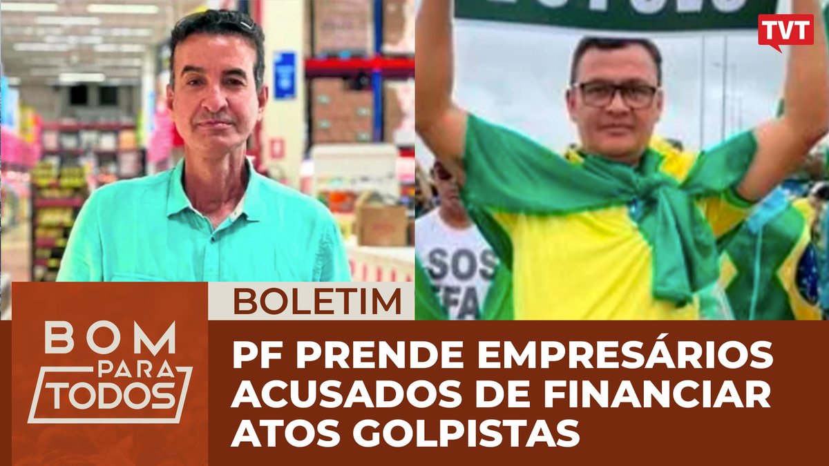 #AOVIVO PF prende empresários acusados de financiar atos golpistas

Acompanhe o Boletim Bom Para Todos ao vivo com as notícias do dia!

youtube.com/live/b14vyul9p…

#PolíciaFederal
#LesaPátria
#Israel
#Putin
#Gaza