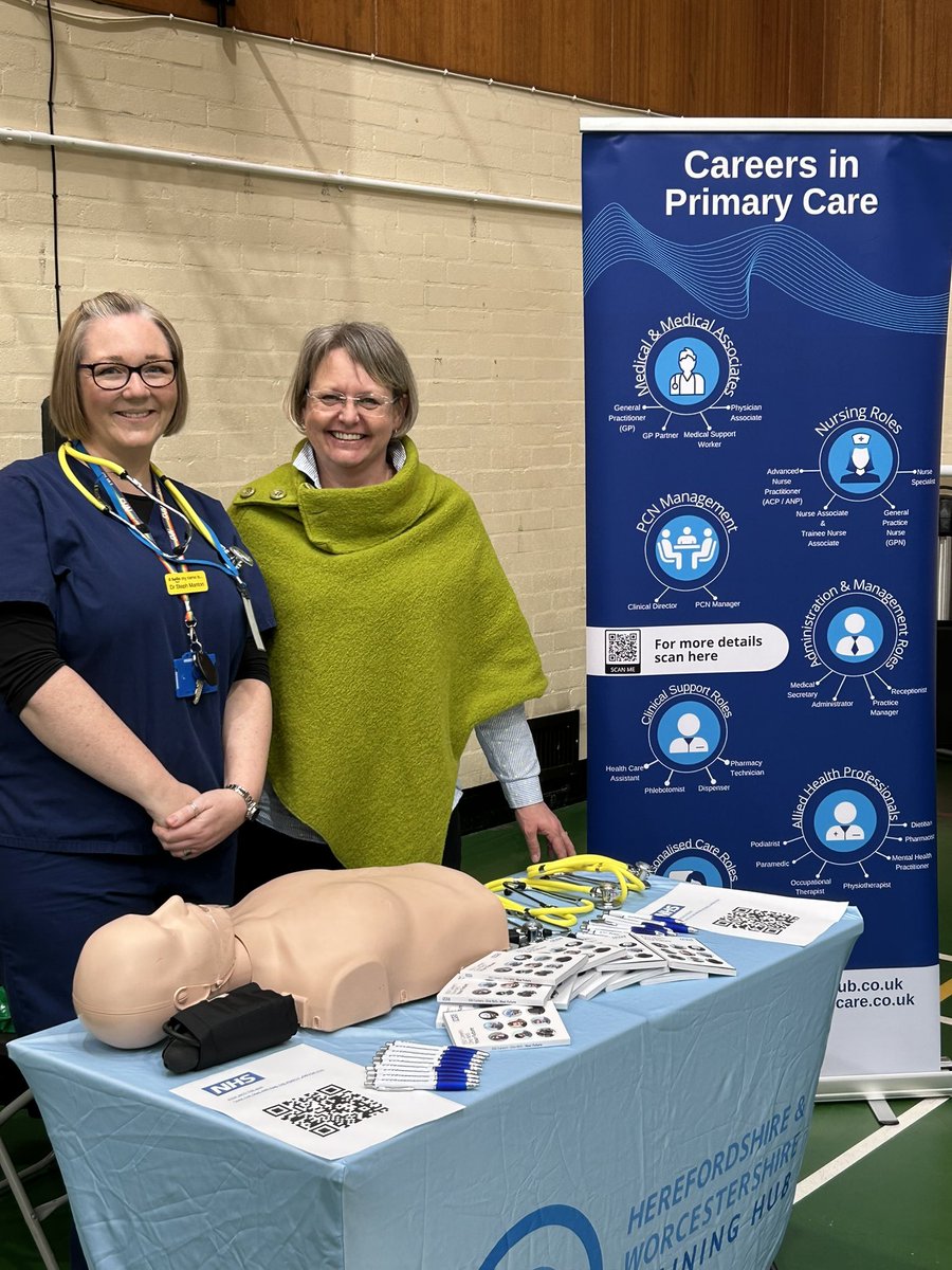 Visiting the careers event at RGS Worcester today? Pop along and say hello to our GP Multi-Professional Educator Dr Steph Manton and our  education and training lead Katie Cowell who have lots to tell you about the amazing careers available in General Practice!! <a href="/katiecottrill/">Katie Cowell</a>