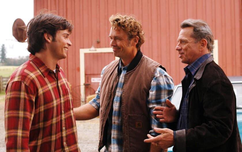 #TBT Tom Welling, left, with “Dukes of Hazzard” co-stars John Schneider and Tom Wopat in the CW series “Smallville” in 2005.