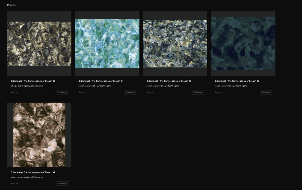 The pieces from the Σ Lumina drop by <a href="/agoriamusic/">{agoria}</a> and Johan Lescure, part of the {Orsay Code} curated by Christophe Leribault and Virginie Donzeaud of <a href="/MuseeOrsay/">Musée d'Orsay</a>, are now available under reserve auctions on objkt.one 💎

🔗