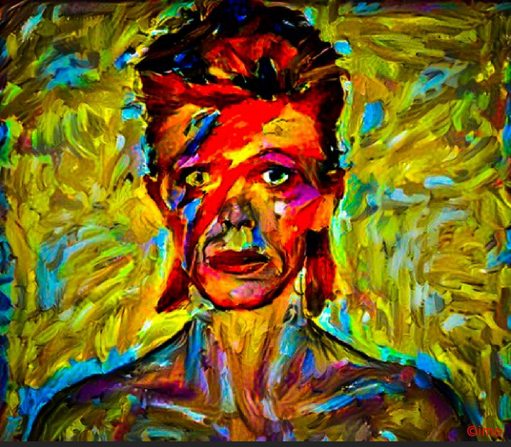 Art of the Day: 'David Bowie'. Buy at: ArtPal.com/ianscryptoart?…