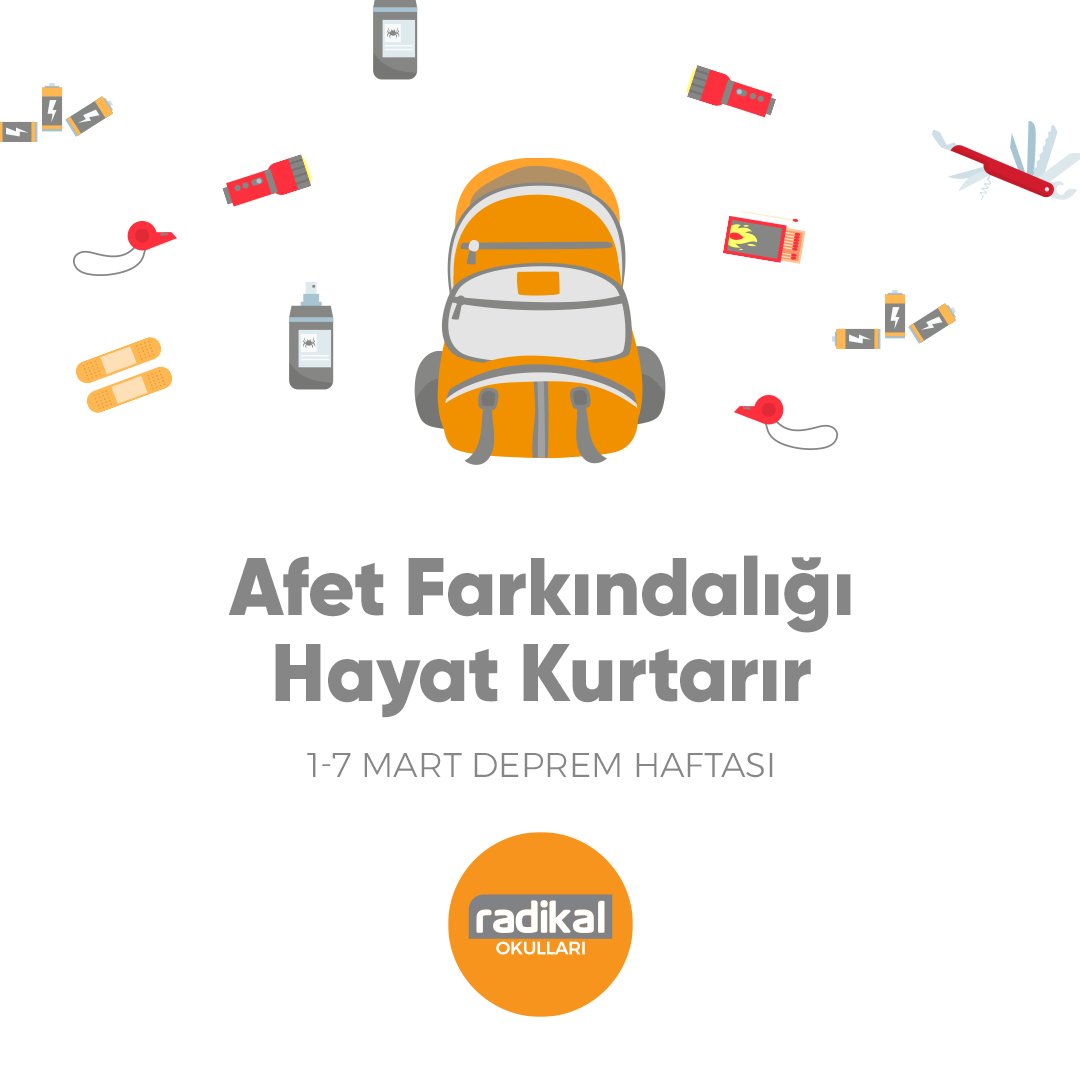 Dünya’nın en aktif deprem kuşaklarından biri üzerinde yer alan ülkemizde depreme olan bilinci artırmalı, depreme hazırlıklı olmalıyız.

1-7 Mart Deprem haftasında “Afet farkındalığını geliştir, hayata tutun”

#radikalokulları #depremhaftası #deprem #afetfarkindaligi