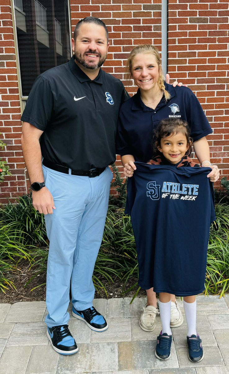 CoachSgromolo's tweet photo. Congratulations to Jules Raimondi for being named the Nichols and Pina St. Johns Athlete of The Week! Her outstanding performance on the mound with eight strikeouts and two hits led the Spartans Softball Team to a 4-1 victory over St. Joe on Monday! Jules is committed to Rollins College to play for the Tars next season! Congrats! 🎉⚾️ #AthleteOfTheWeek #SpartansSoftball