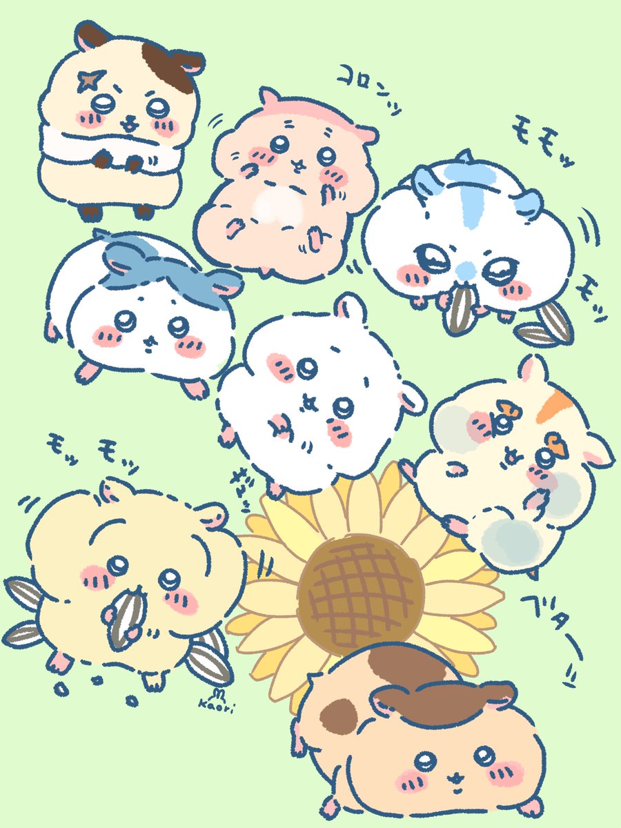 今月かいた絵を晒そう #ちいかわファンアート その2 猫を愛でていて2月