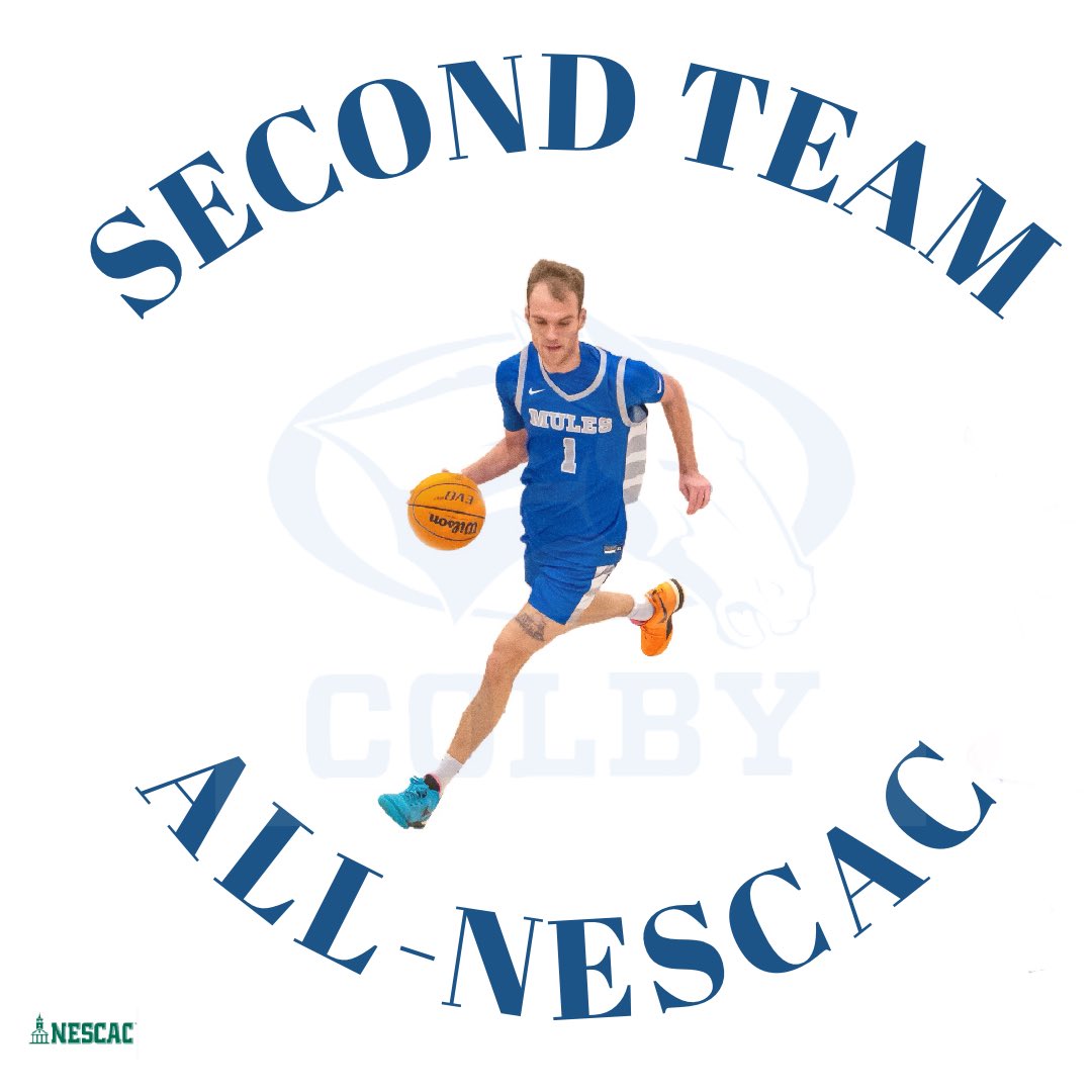 Congrats to Sophomore, Max Poulton (@Max_Poulton1) for being named 2nd Team all Nescac!