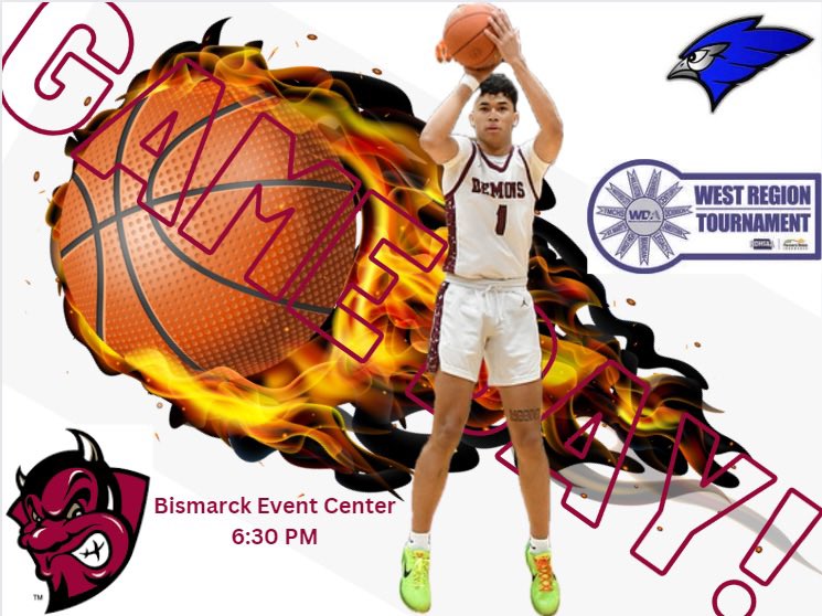 🏀Game Day!🏀
The Demons kick off post season play tonight in a matchup with Jamestown! 
#DemonPride