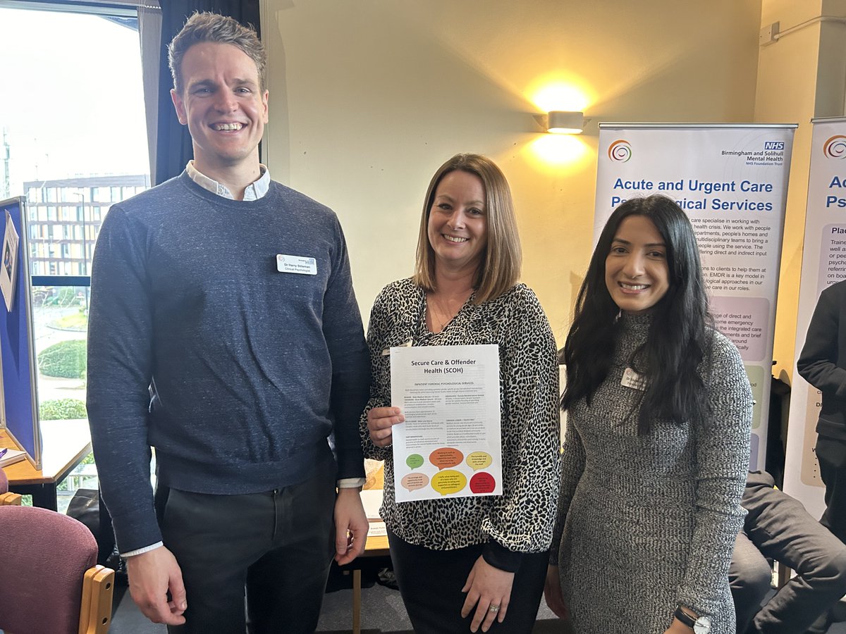 Our colleagues proudly flew the Team BSMHFT flag recently at a job and placement fair for Year 2 and Year 3 Trainee Clinical Psychologists at Coventry University, offering them a valuable insight into NHS mental health careers. 👏

Thank you to everyone who took part! 😀