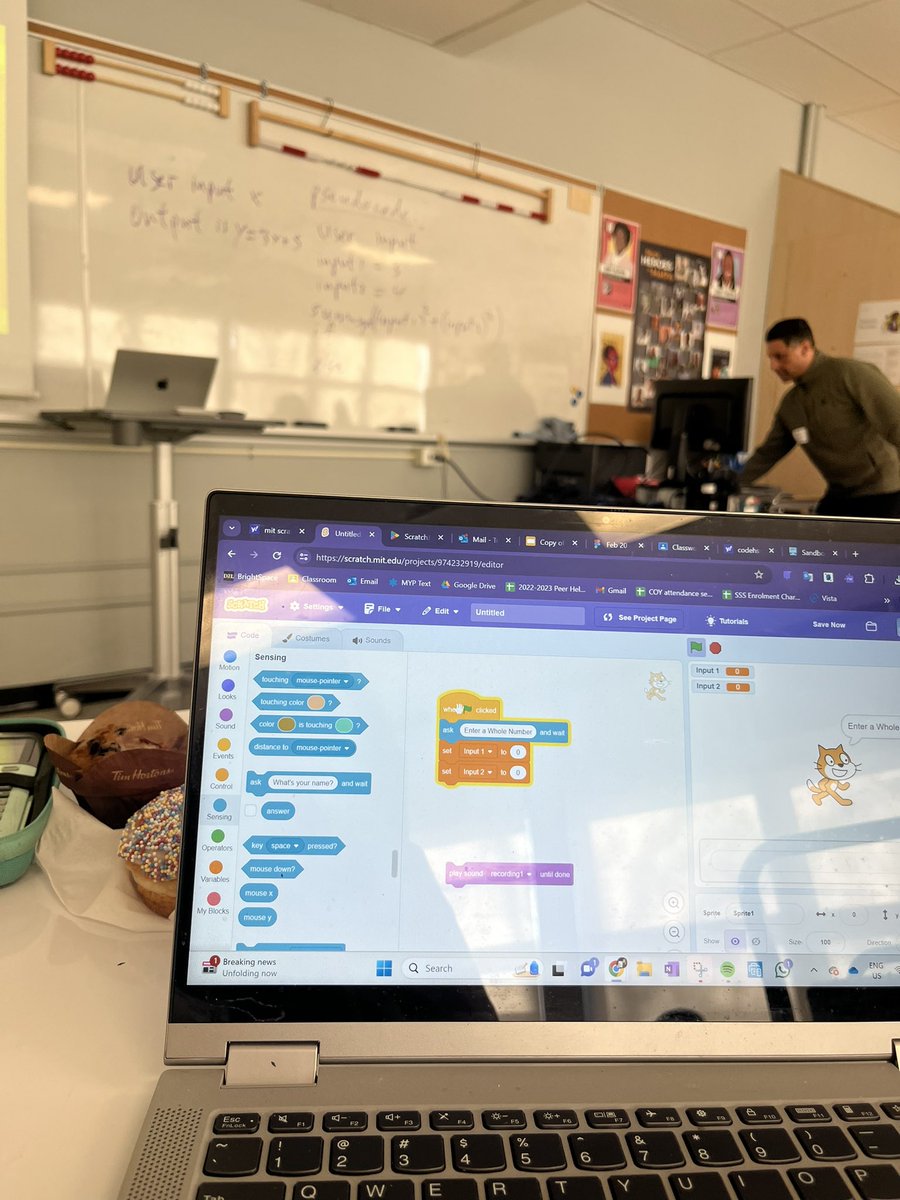 Jennifer Trinh (@trinh_babbles) on Twitter photo Today we are learning how to teach coding to support student learning and EQAO prep for Mathematics <a href="/scratch/">Scratch Team</a> <a href="/PeelSchools/">Peel District School Board</a> <a href="/GlenforestSS/">Glenforest SS</a> <a href="/GFSSMATH/">Glenforest Math</a> #EngageMath <a href="/eqao/">EQAO</a> Today we are learning how to teach coding to support student learning and EQAO prep for Mathematics <a href="/scratch/">Scratch Team</a> <a href="/PeelSchools/">Peel District School Board</a> <a href="/GlenforestSS/">Glenforest SS</a> <a href="/GFSSMATH/">Glenforest Math</a> #EngageMath <a href="/eqao/">EQAO</a>