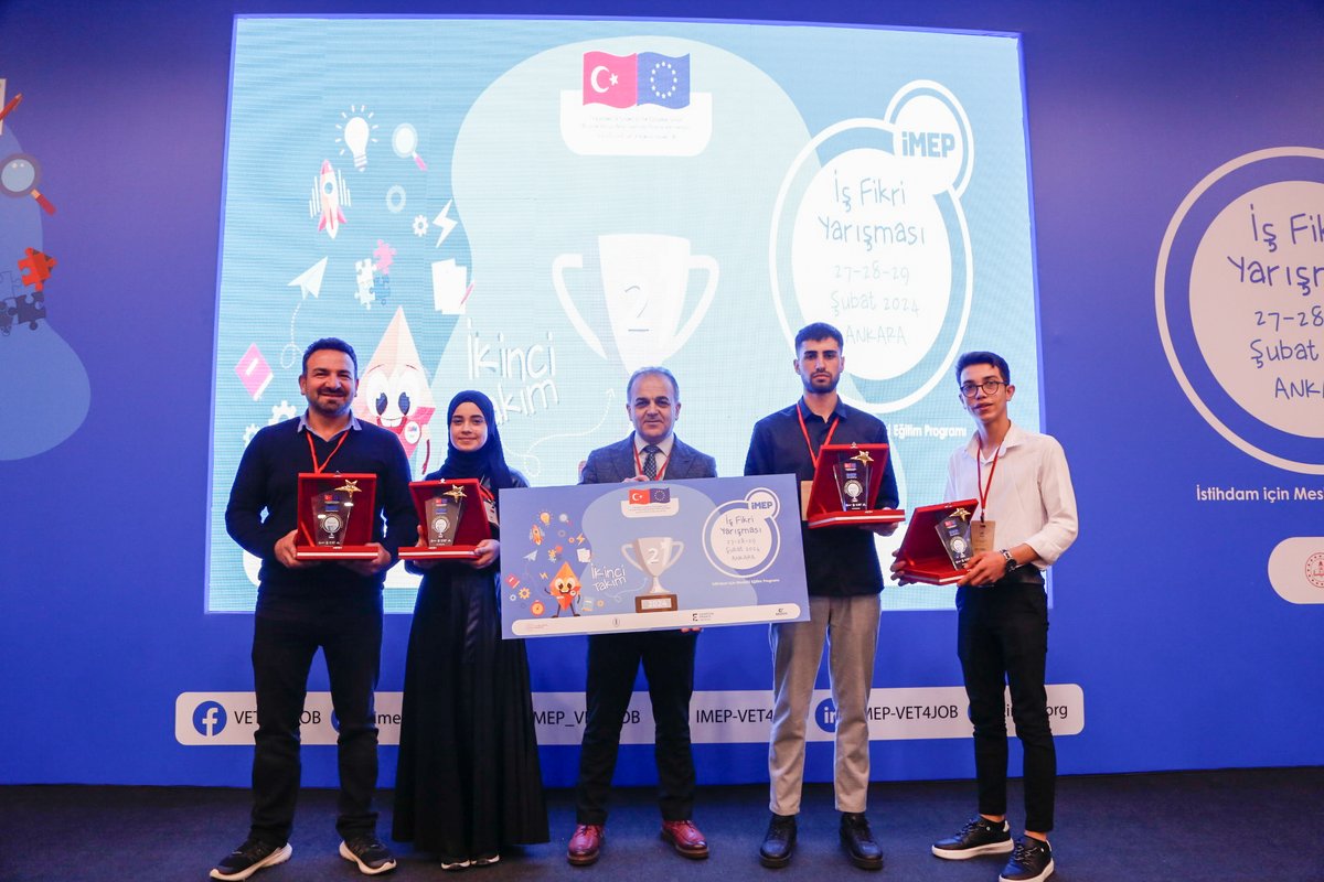 IMEP_VET4JOB's tweet photo. 🎖️The #VET4JOB #BusinessStartup Competition was a huge success! Apprentice students exchanged ideas, received training on planning, research, prototyping and establishing a business model.
The winners of the competition have been announced - all teams won! https://t.co/NBqj25u3Wl