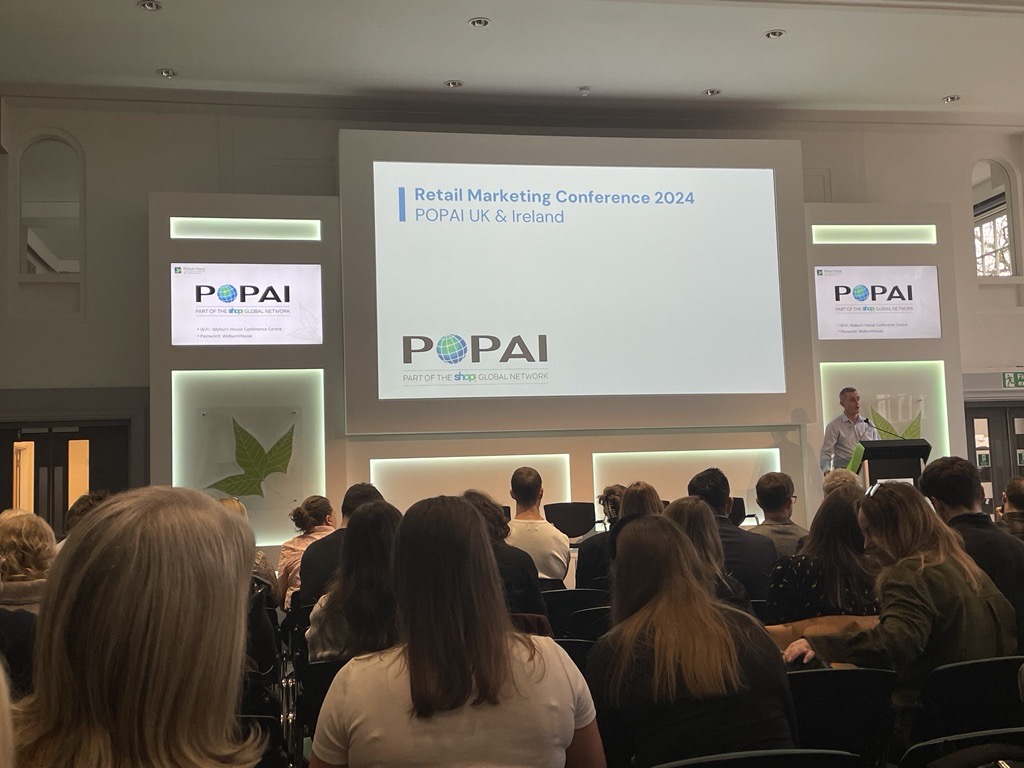 Today, we're at <a href="/popaiuki/">POPAI UK & Ireland</a>'s Retail Marketing Conference, discovering best practice insight from recent retail marketing campaigns and in-store innovations. 

#retailmarketing #creativeagency #instoredisplay #instoreactivations