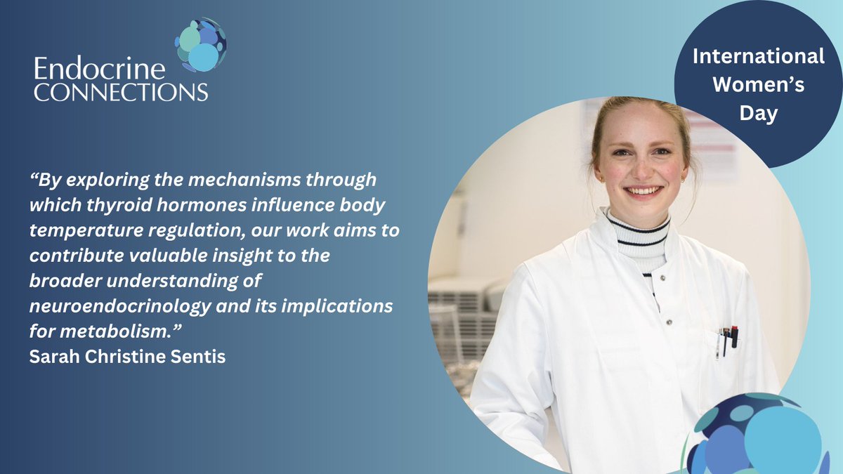 EndoConnect's tweet photo. We've published some exceptional articles by female authors - this year, we shine a spotlight on Sarah Christine Sentis et al.’s top-cited article, Thyroid hormones in the regulation of brown adipose tissue thermogenesis: https://t.co/fltYJENO7g
#InternationalWomensDay 

@CBBM20 https://t.co/S41SJpROH9