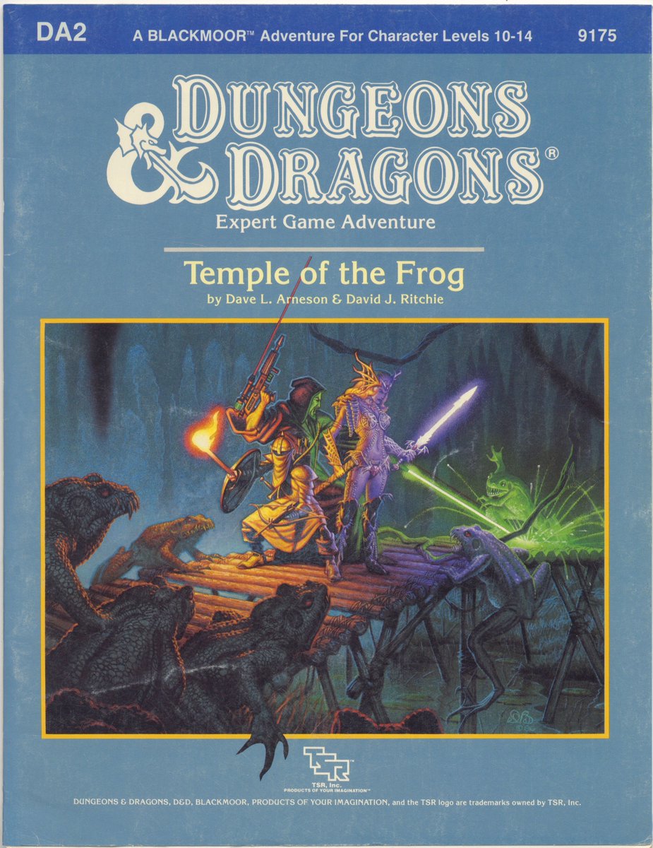 Loston_Wallace's tweet image. #DungeonsAndDragons #Modules #TSR #RPG #Blackmoor
Arneson &amp;amp; Ritchie classic Blackmoor modules in my collection.  I gotta say that I really enjoyed playing through these back in the &apos;80s!  @DaddyRolleda1 @YoDanno @MadameDM_DND @BugbearBrothers