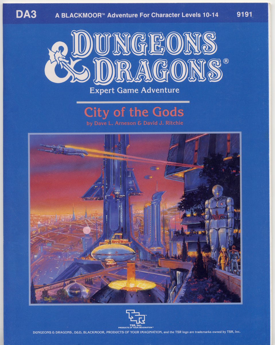 Loston_Wallace's tweet image. #DungeonsAndDragons #Modules #TSR #RPG #Blackmoor
Arneson &amp;amp; Ritchie classic Blackmoor modules in my collection.  I gotta say that I really enjoyed playing through these back in the &apos;80s!  @DaddyRolleda1 @YoDanno @MadameDM_DND @BugbearBrothers