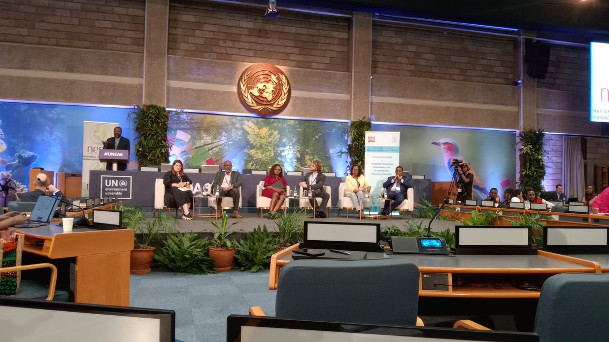 Matters involving the Circular economy and pollution control were the subject of debate this afternoon at #UNEA6. In the presence of a distinguished panel, a consensus was reached on the importance of involving different stakeholders in #waste management. #MEA #ForNature