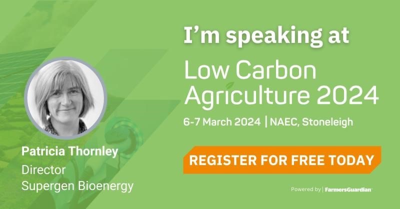 SupergenBioHub's tweet photo. We have a stand at this year’s Low Carbon Agriculture Show on 6-7 March. Come along to say hello and talk all things #bioenergy. 

Our director Patricia Thornley will be speaking on 7 March in the session on #biomass #biochar and #netzero. 
https://t.co/wCNmRjnDy3

@lowcarbonagri https://t.co/uwvkNB6IiY