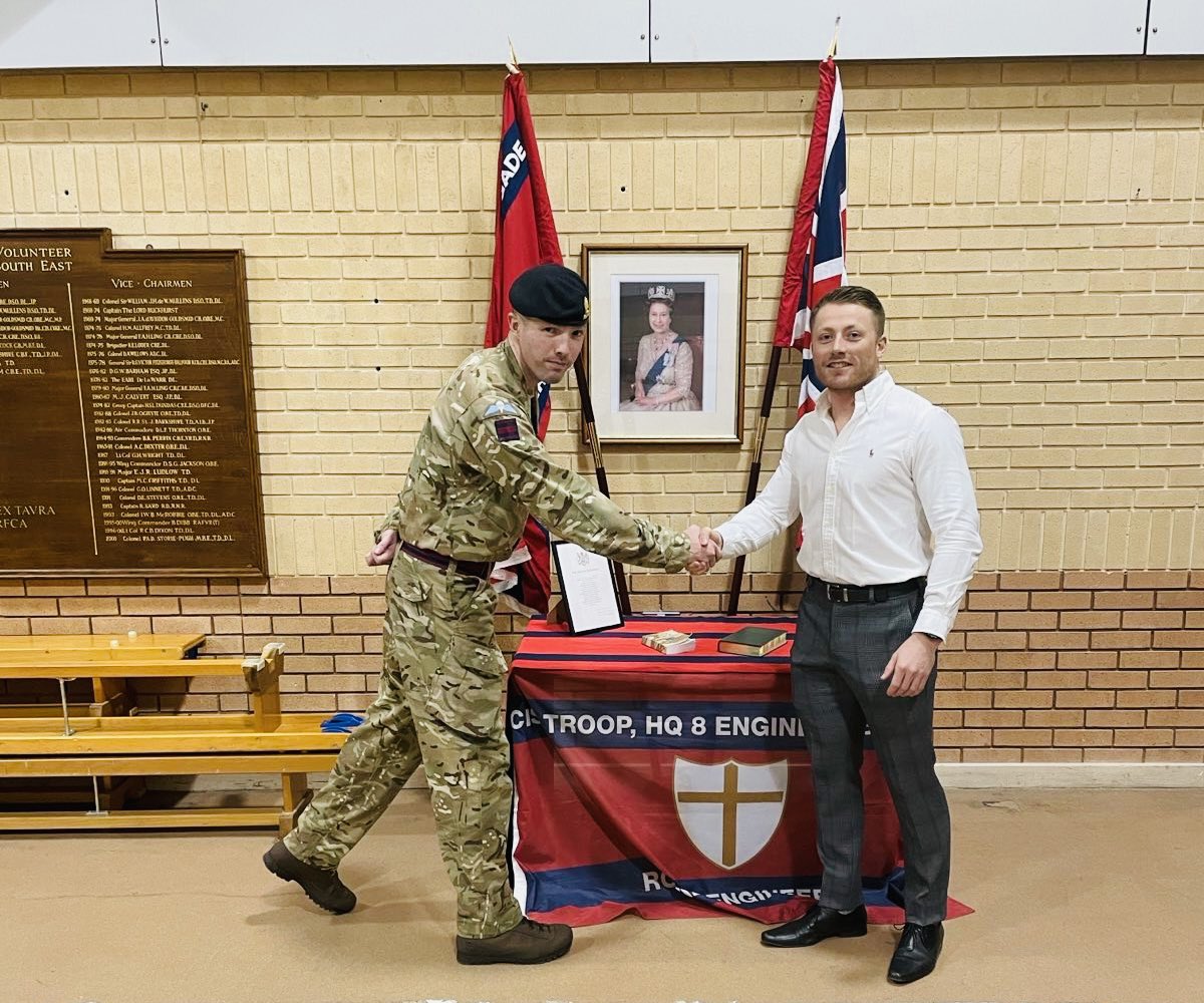 The Troop are pleased to welcome the newest member of our team Cpl Tuffnell. We are very excited to have him on board and will look forward to working with him! #sapperfamily #ArmyReserve