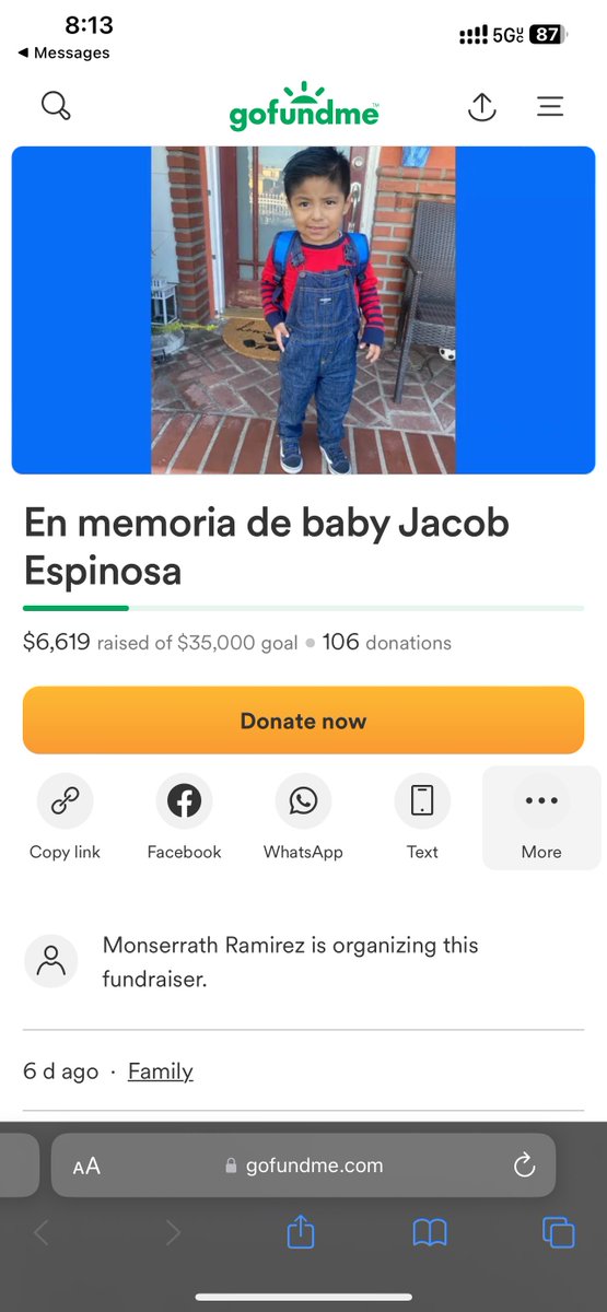 Gm everyone 

Ok so I need y00ts and DeGods community help 

There is a family with a 4 year old little kid that passed away and are struggling with their funeral expenses and I need your help

I already had the help of 5 strangers that now are my family that helped raise $800

I