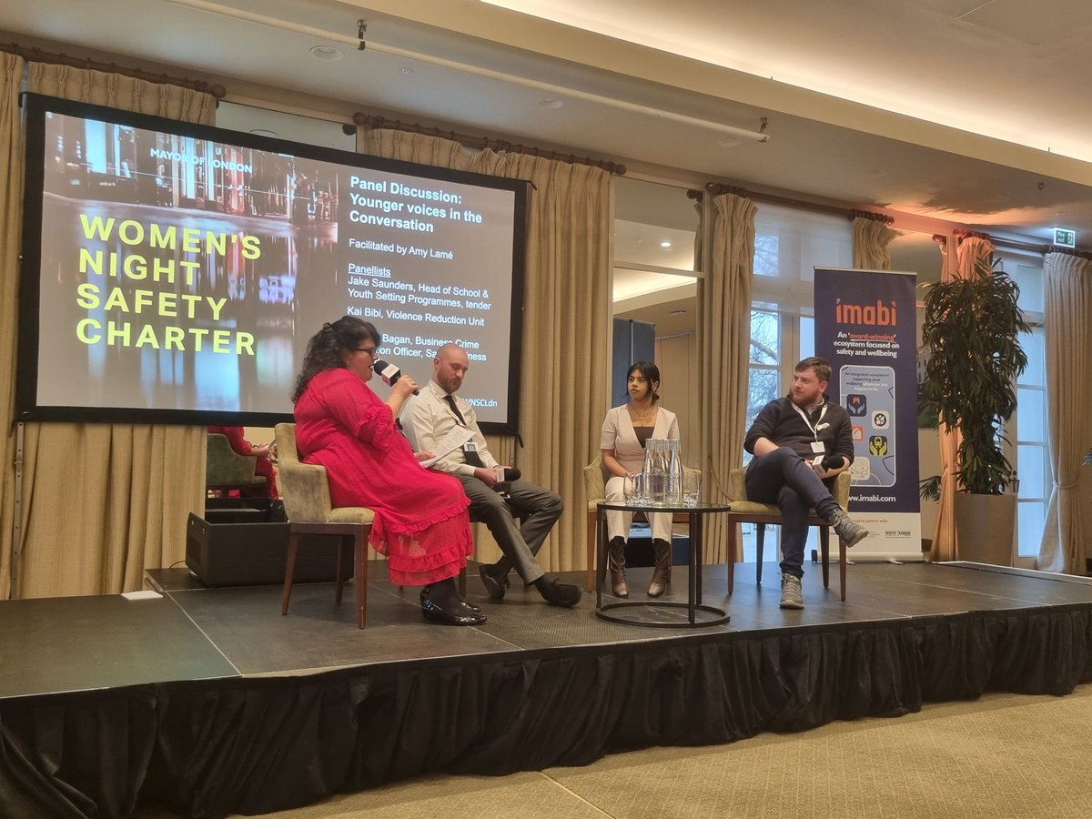 A though provoking and powerful panel made up of younger representatives sharing work around education of young boys and men from personal experiences toolkits and how their voices ate hugely important in change. #WNSCLdn <a href="/imabigroup/">imabi</a> <a href="/MOPACLdn/">MOPAC</a> <a href="/TenderUK/">Tender</a> <a href="/SBN_BCRP/">Safer Business Network</a>
