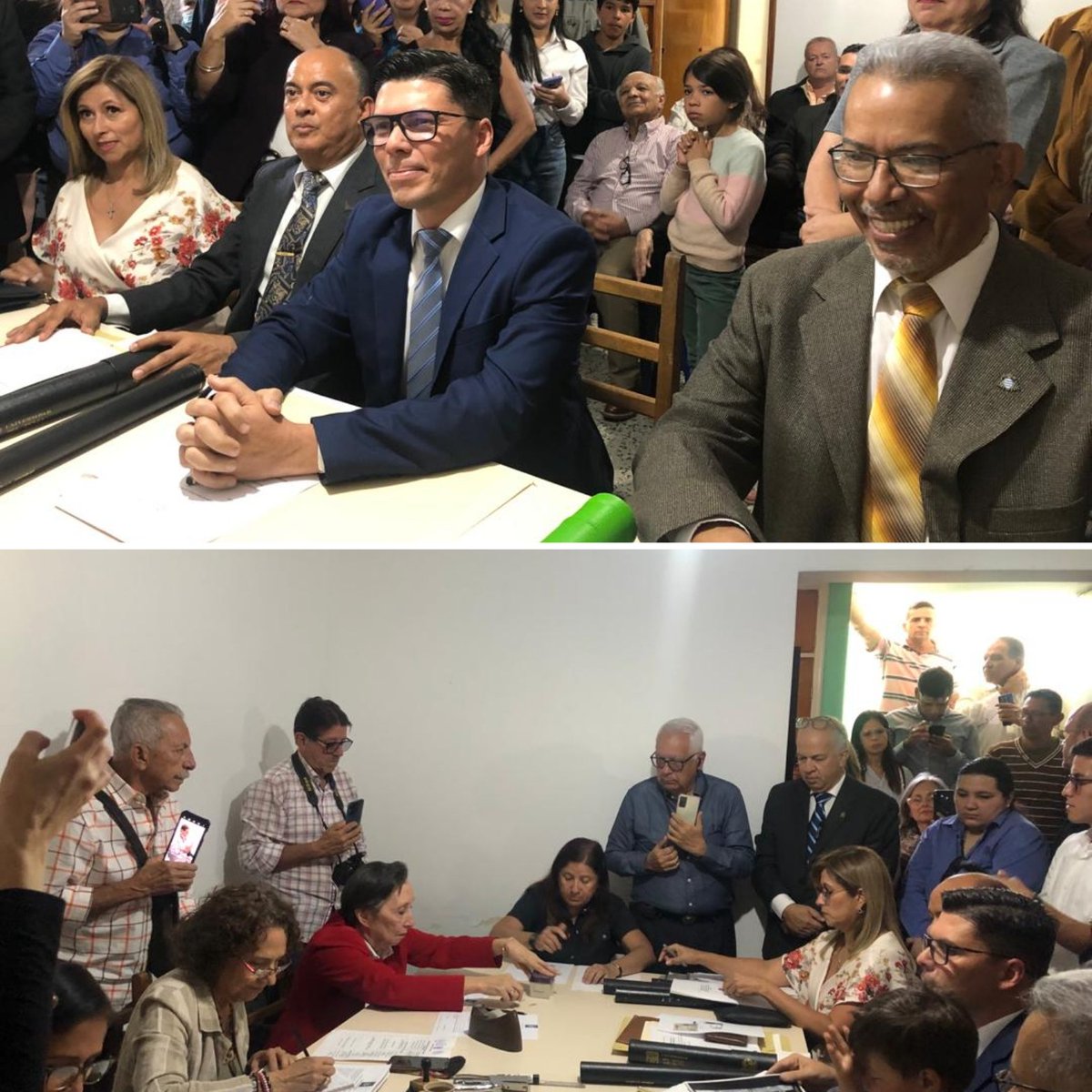 #29Feb...#ULA..Inscripción de Plancha de la Transformación Universitaria  encabezada por los Profesores y candidatos Virgilio Castillo(R ector); Angel Andara(Vice Academ); Elvys Nuñez (Vice Adm) y Mayra Dúque (Secretaria)