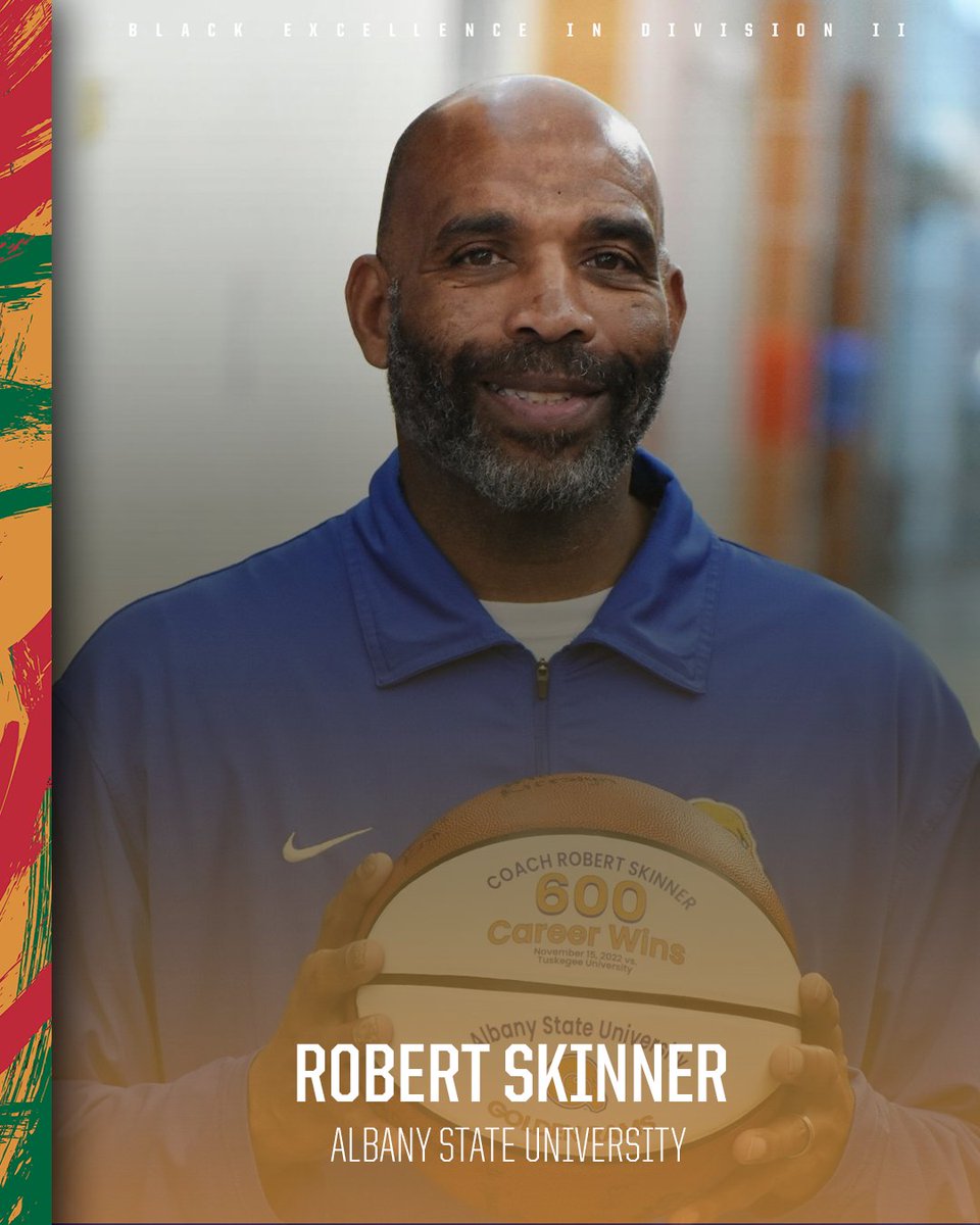 Last but not least, #NCAAD2 celebrates 50th Anniversary Gold Award finalist, Robert Skinner.

🎉 32 seasons at <a href="/ASUGoldenRams/">Golden Ram Athletics</a>
📈 Nearly 600 collegiate basketball victories
🏆 <a href="/TheSIAC/">The SIAC</a> championships in volleyball, women's basketball and softball.

#BlackHistoryMonth
