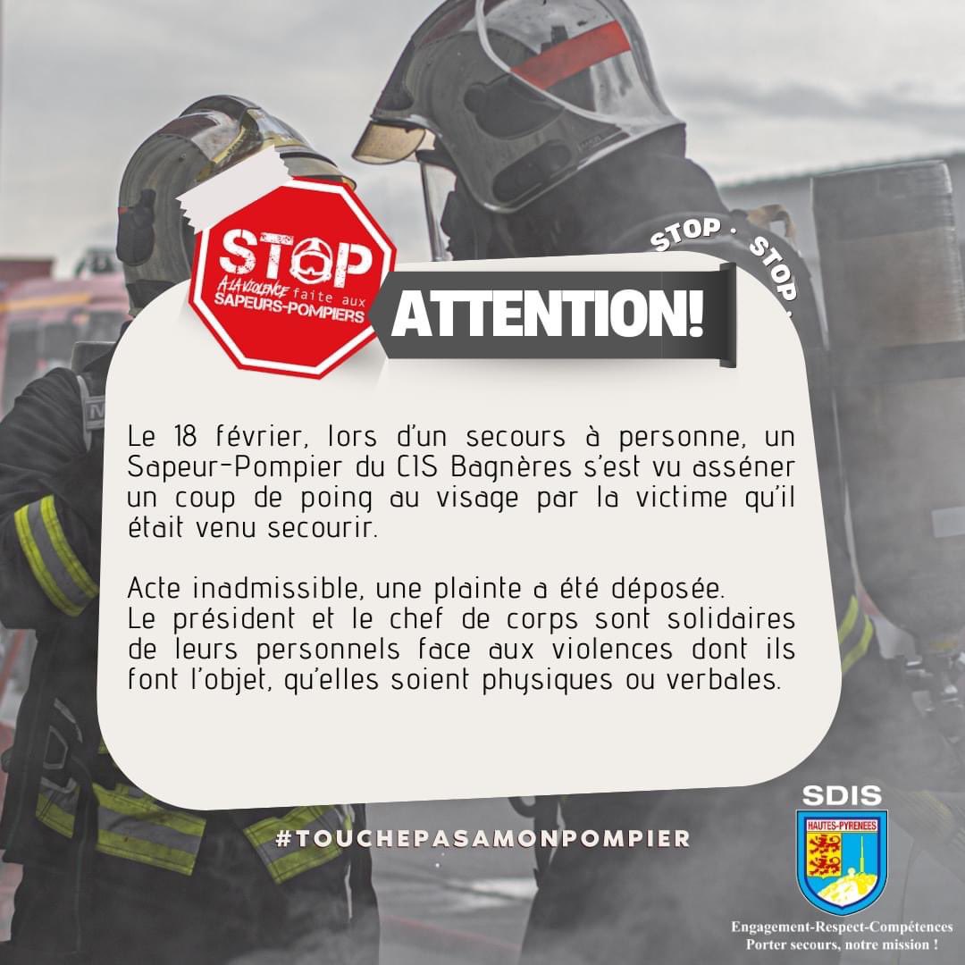 #touchepasaminpompier #sapeurpompier #stopauxviolences