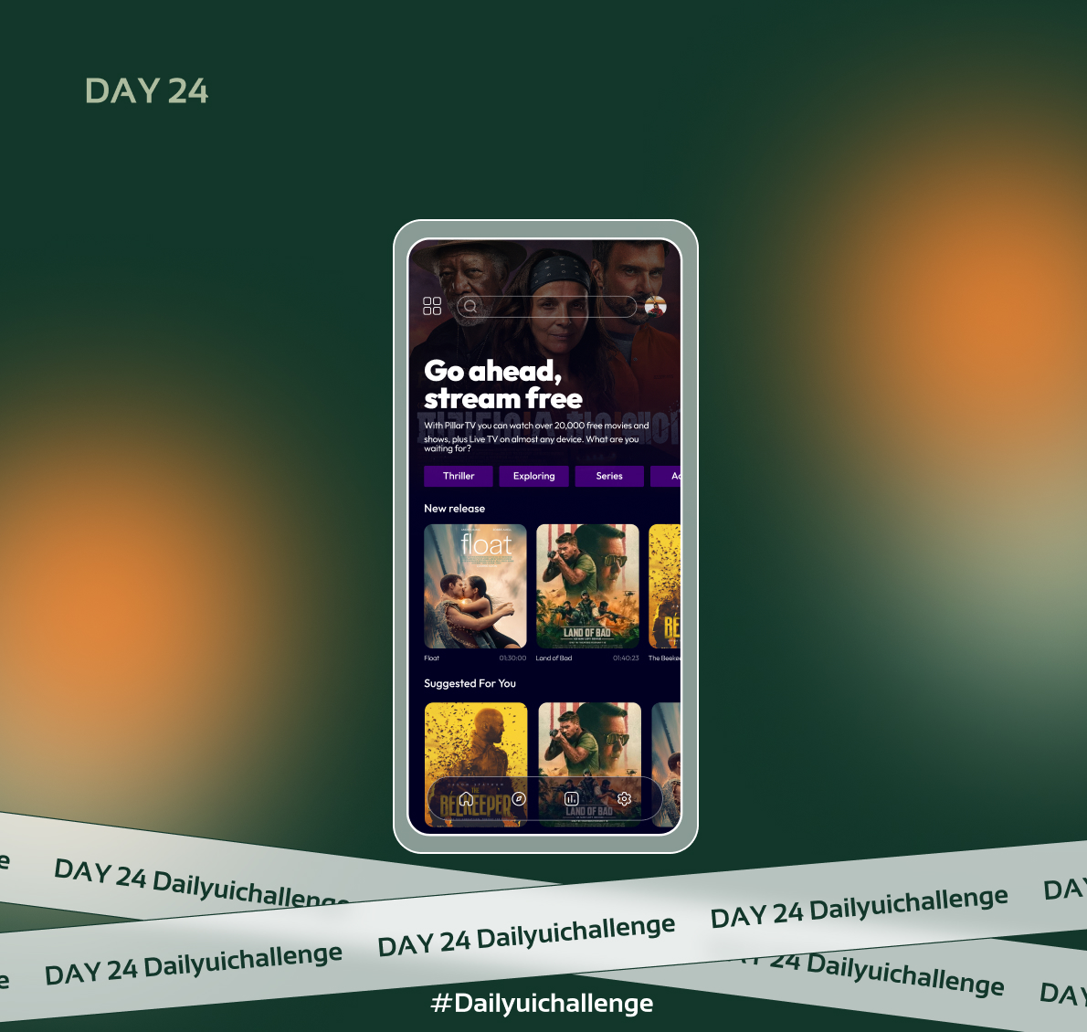 Joelpillarr's tweet image. Day 24 - Introduced a TV App to the lineup for a varied design exploration.
#uiux #dailyuidesign #dailyuichallenge #figma #figmadesign #productdesign #joelpillar