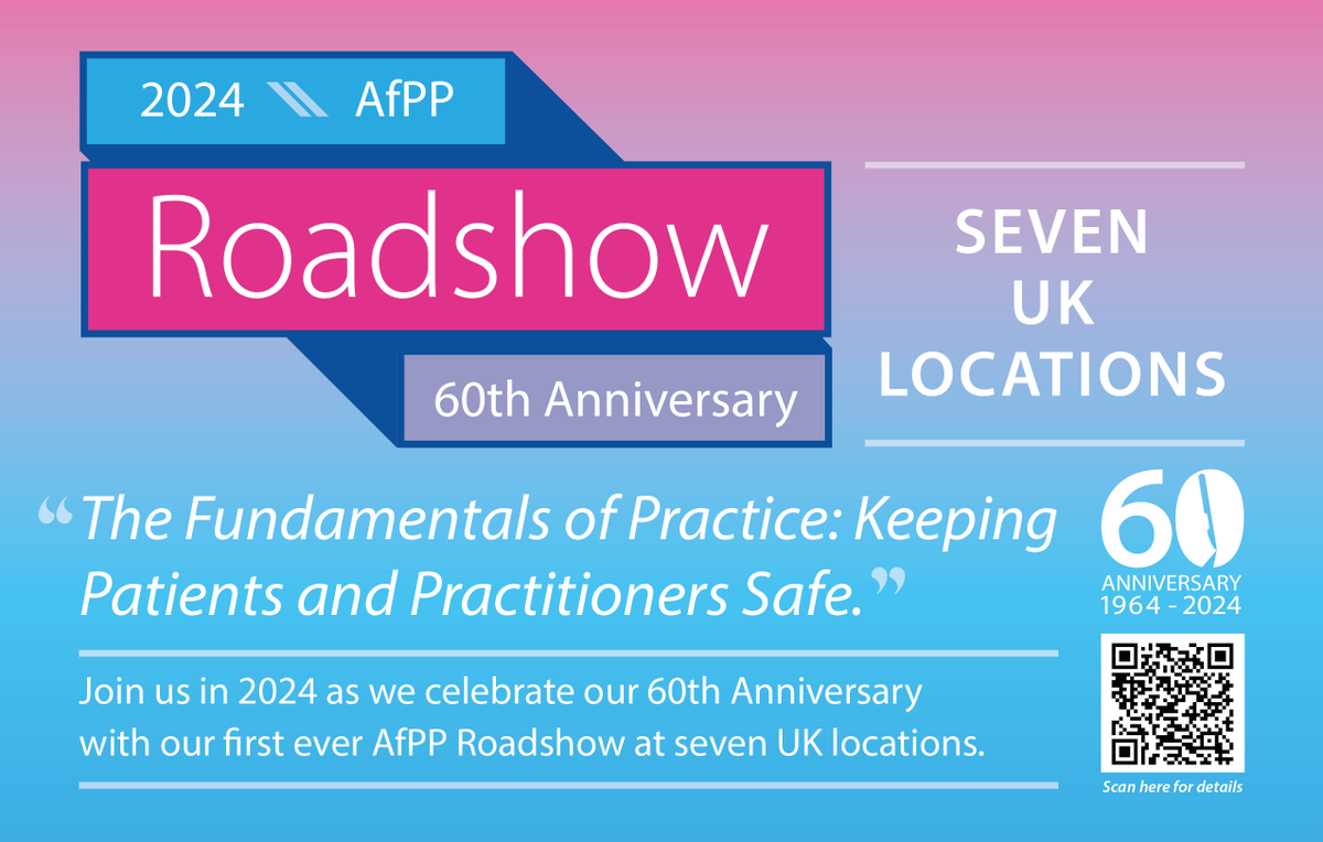 Want 5 extra CPD hours? LOOK NO FURTHER ⬇️⬇️⬇️ 💥TICKETS FOR ALL OUR ROADSHOW DATES ARE NOW AVAILABLE💥 eventbrite.com/cc/the-afpp-ro… - Attend to secure 5 CPD hours - Special 60th Anniversary prices - Listen to excellent expert speakers See you there! #AfPPRoadshow #events2024