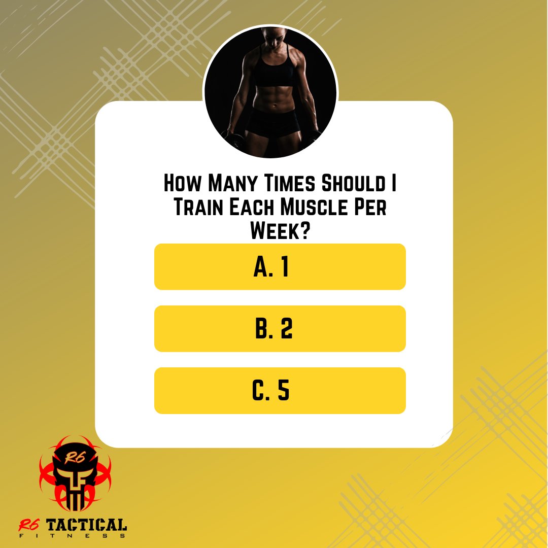 How Many Times Should I Train Each Muscle Per Week?
#fitness #gym #workout #fitnessmotivation #fit #motivation #bodybuilding #training #health #fitfam #love #healthylifestyle #lifestyle #gymlife #gymmotivation #personaltrainer #weightloss #fitnessjourney #militaryveteran