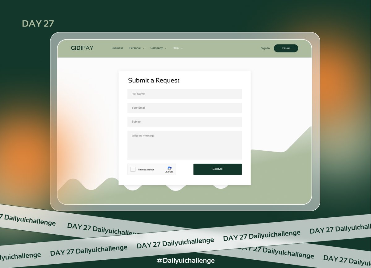 Joelpillarr's tweet image. Day 27 - Developed a versatile Contact Form suitable for integration across multiple websites.
#uiux #dailyuidesign #dailyuichallenge #figma #figmadesign #productdesign #joelpillar