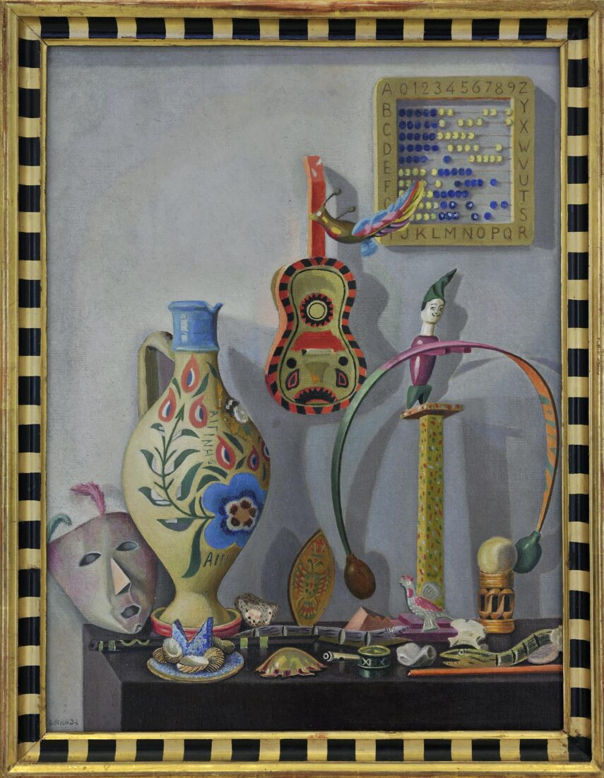 Καλό μήνα! Χατζηκυριάκος-Γκίκας Νίκος - Λαϊκά παιχνίδια, 1937, Εθνική Πινακοθήκη - Μουσείο Αλέξανδρος Σούτσος Λάδι σε μουσαμά