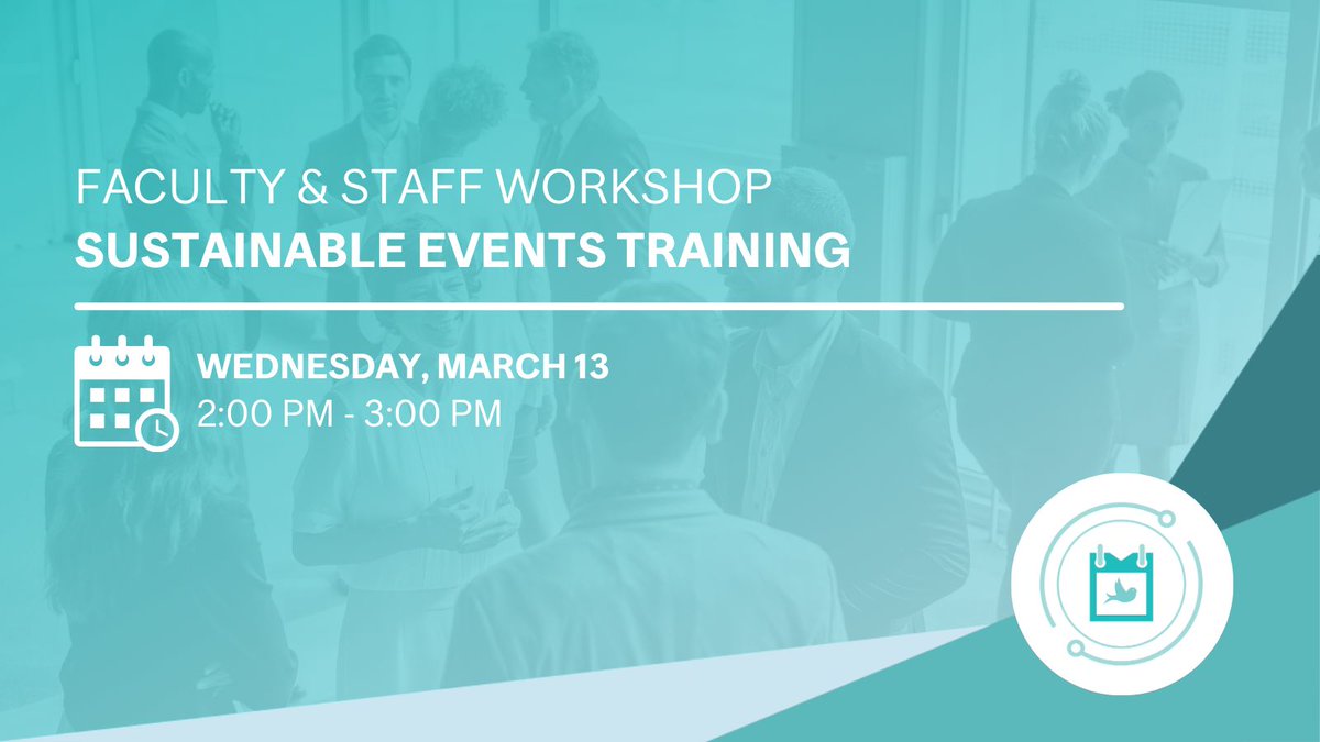 Looking to get an event sustainably certified but don't know where to start? Join our staff workshop on Wednesday, March 13 to get the tools you need to plan in-person and virtual events and learn more about the Sustainable Events Certification program. buff.ly/3tbKW9D