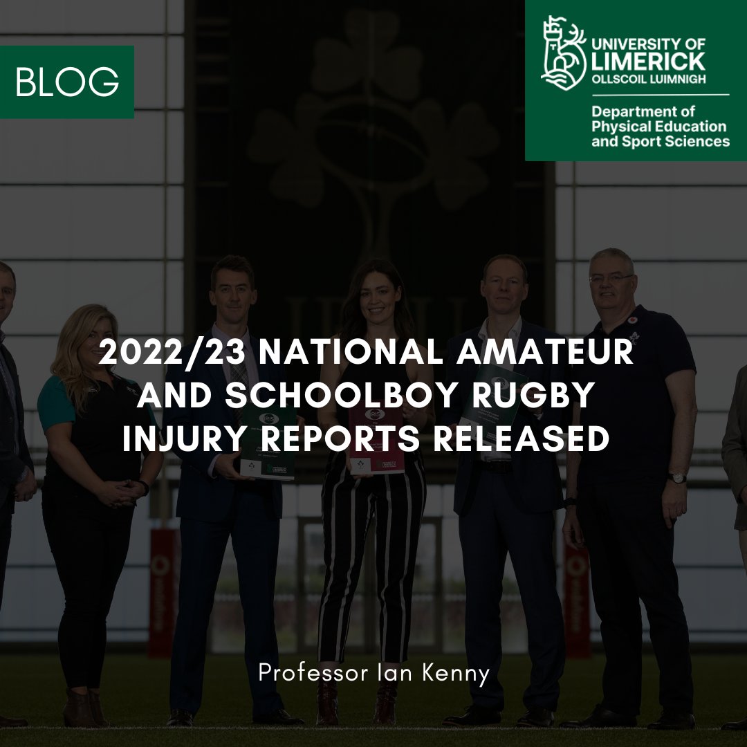 PESS @ UL (@pesslimerick) on Twitter photo In today's blog <a href="/IanCKenny/">Ian Kenny</a> discusses the 2022/23 National Amateur and Schoolboy Rugby Injury Report
Read the blog ⬇️
pess.blog/2024/02/29/202…
#ULResearch #ResearchImpact #StayCurious #PESSUL #Ireland #Rugby In today's blog <a href="/IanCKenny/">Ian Kenny</a> discusses the 2022/23 National Amateur and Schoolboy Rugby Injury Report
Read the blog ⬇️
pess.blog/2024/02/29/202…
#ULResearch #ResearchImpact #StayCurious #PESSUL #Ireland #Rugby