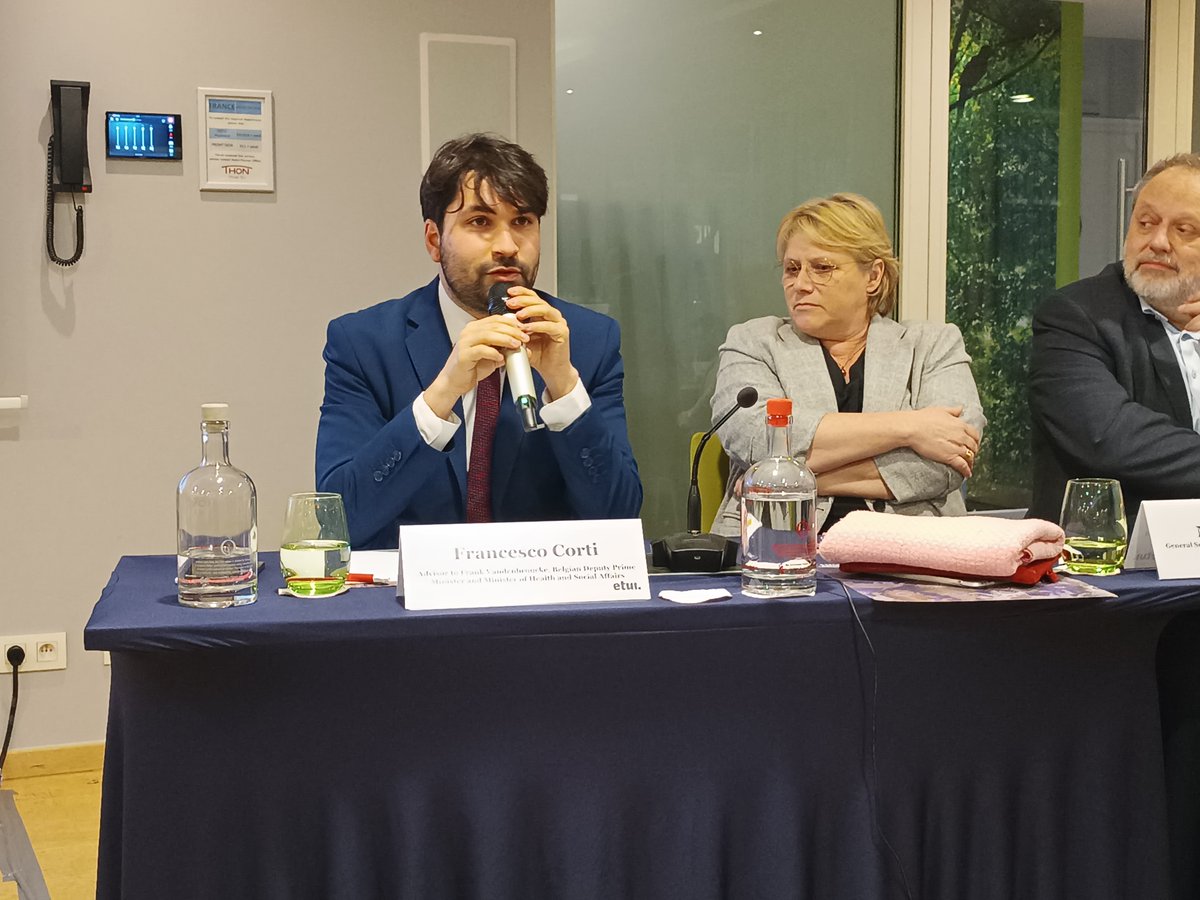 'Social investment is not a cost. Changing this narrative requires an important intellectual exercise, from the 🇧🇪 🇪🇺 #BelgianEUPresidency side but also from all the actors involved.' @f_corti1992, Advisor to Belgian Deputy Prime Minister Frank Vandenbroucke…