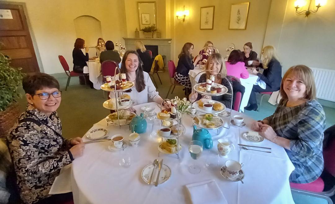 It's been a while since the #Glowers caught up in person but here we are enjoying a fabulous Afternoon Tea at the amazing <a href="/PetwoodHotel/">Petwood Hotel</a> 
5 yrs on since <a href="/Kerrinwilson999/">Kerrin Wilson QPM</a> <a href="/CKilleavy/">Caroline Killeavy</a> <a href="/IntBCC_nicky/">Nicky Barr</a> dreamed the concept of GLOW
The personal &amp; professional relationships continue to be💖