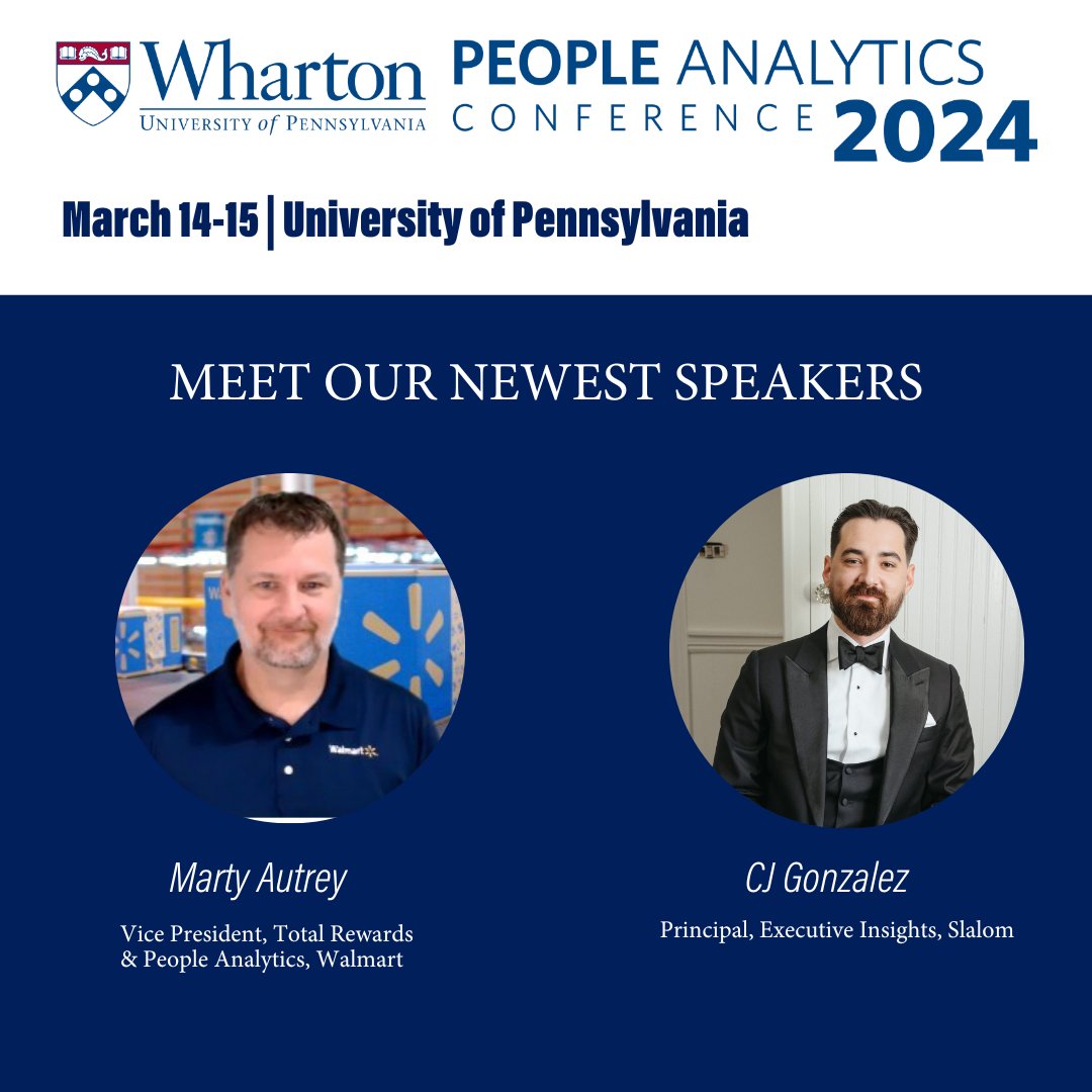 LAST CHANCE! Secure your spot for the #Wharton People Analytics Conference! Don't miss out on 2 days packed w/ groundbreaking insights on #AI, #frontline workers, neurodiversity, and more! #PAC11 whr.tn/PAC11