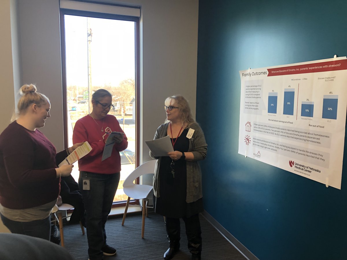 EducareofOmaha's tweet photo. Staff and community members got a first look at Educare of Omaha, Inc.'s evaluation data for the 2022-23 school year yesterday. Data utilization is an important part of the Educare model - it supports continuous improvement efforts at the child, classroom and program levels. https://t.co/1HLEFmrUNB