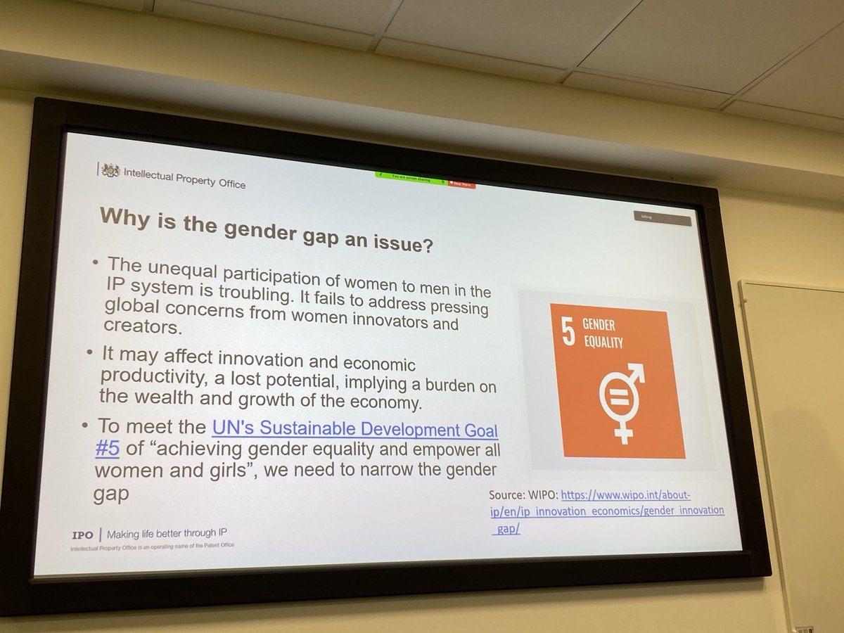 Delighted to host Pauline Beck from ⁦@The_IPO⁩ speaking about Gender profiles in worldwide #patenting for @cippm seminar Shocking to see the ‘leaky pipeline’ - reduction of women in the STEM fields. Many reasons why we should care! ⁦@hlbu7⁩ ⁦@FavalP⁩ ⁦