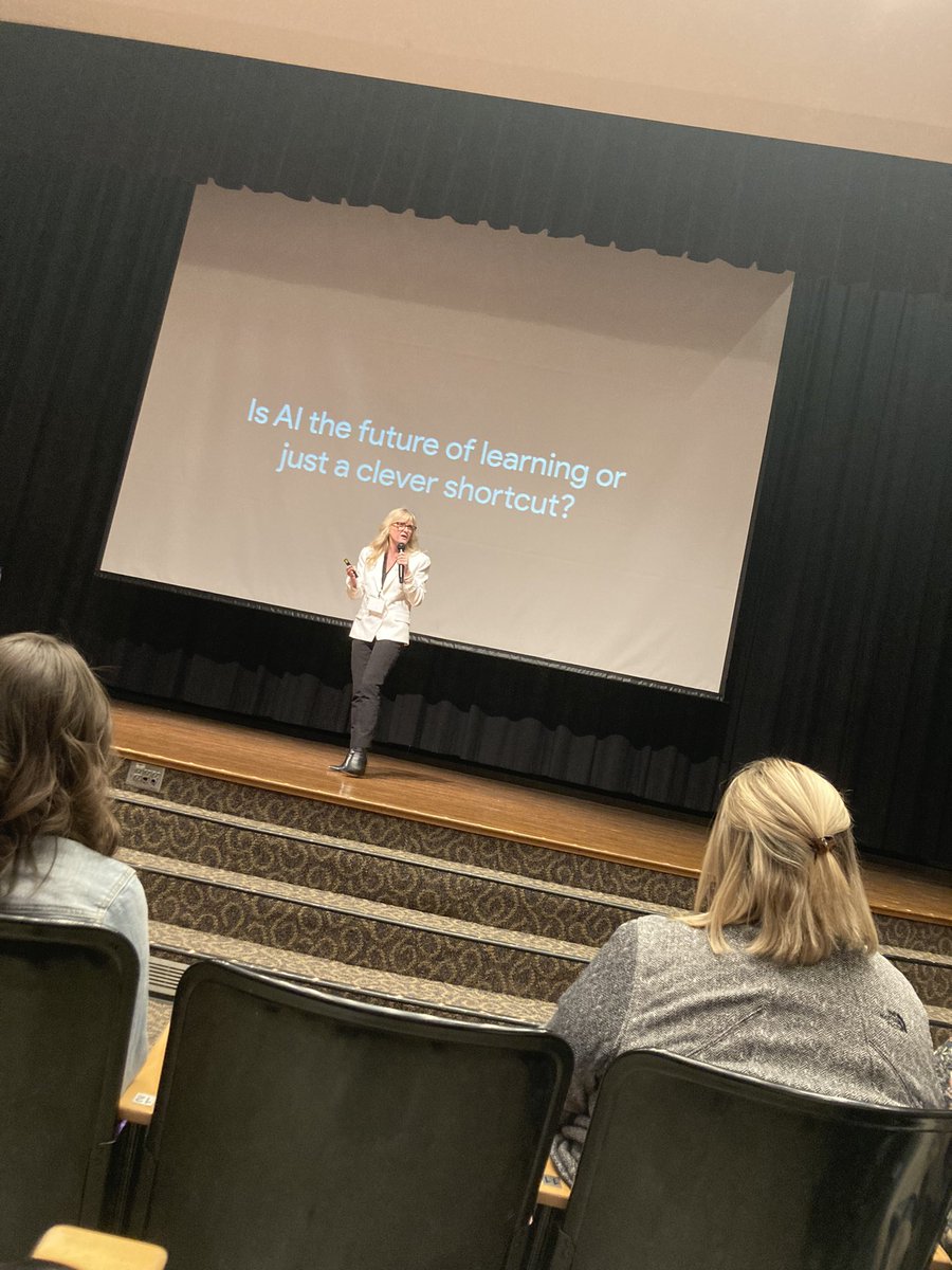 cassmedley's tweet photo. Not our keynote speaker today being a #swiftie converted #chiefs fan! @HollyClarkEdu #MACEKS24 https://t.co/s2x1RIOLoq