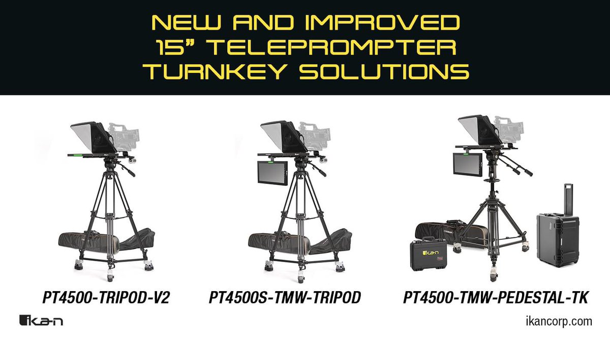 Ikan’s Turnkey Broadcast Solutions include everything you need for your professional camera setup. Now updated to include a built-in tally light on the 4:3 teleprompter monitor and 16:9 widescreen talent monitor.

Check out the link for more info!

mailchi.mp/ikancorp/15in-…