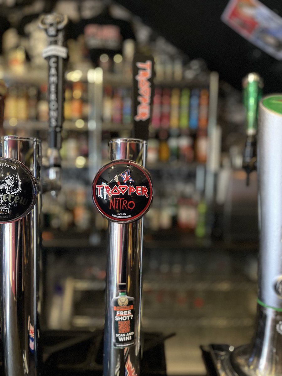 Have a pint of @IronMaidenBeer on us! If you’ve got A TICKET for the Bruce signing at HMV tonight, show us and we’ll pour you a pint of trooper on the house! No substitutions, one per customer, please drink responsibly.